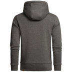 Hoodie Herr - Stilren mörkgrå huvtröja