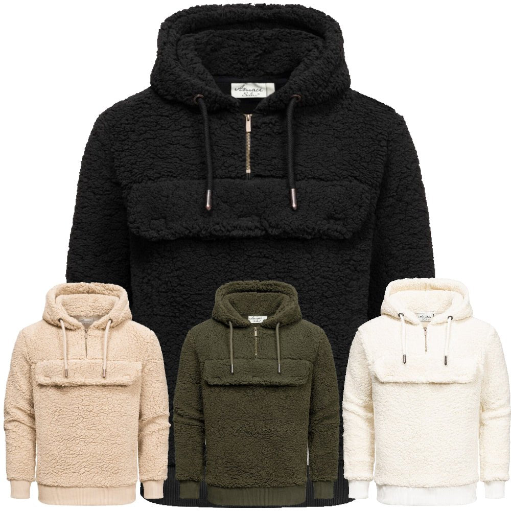 Fleecetröjor med huva - sköna herrtröjor i fleece