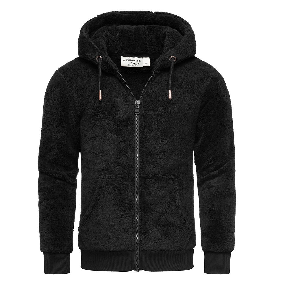 Fleece Zip Hoodie Herr – Mjuk huvtröja med dragkedja | Amaci & Sons - JHN Sport