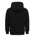 Huvtröjor Fleece - Herrtröjor - Fleecetröjor i flera färgval svart bakifrån