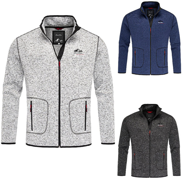 Fleecetröja herr med zip från Amaci & Sons