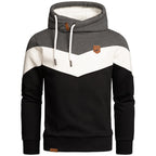 Hoodie Herr - Flerfärgad sportig huvtröja Herrtröja