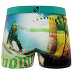 Freegund boxershorts för herrar med snowboard tema bakifrån