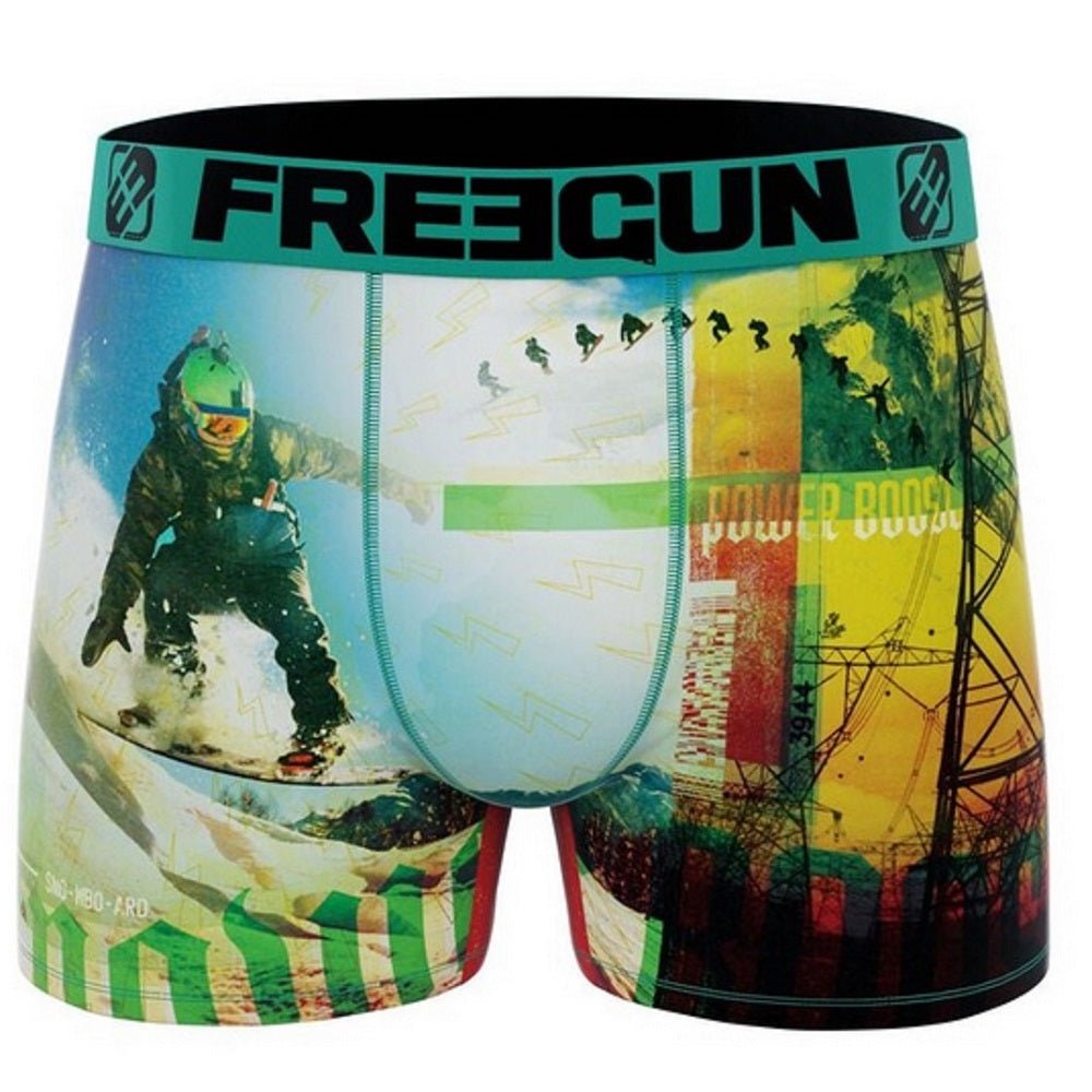 Freegund boxershorts för herrar med snowboard tema