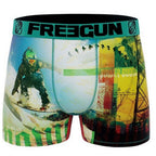 Freegund boxershorts för herrar med snowboard tema
