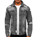 Jeansjacka denim grå