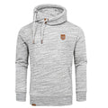 Grå huvtröja herr - melange färgad hoodie
