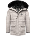 Grå parkas vinterjacka från Amaci & Sons