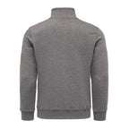Grå Amaci & Sons half zip tröja herr Regular Fit sedd bakifrån