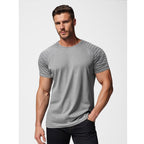 Grafitgrå herr t-shirt slim fit
