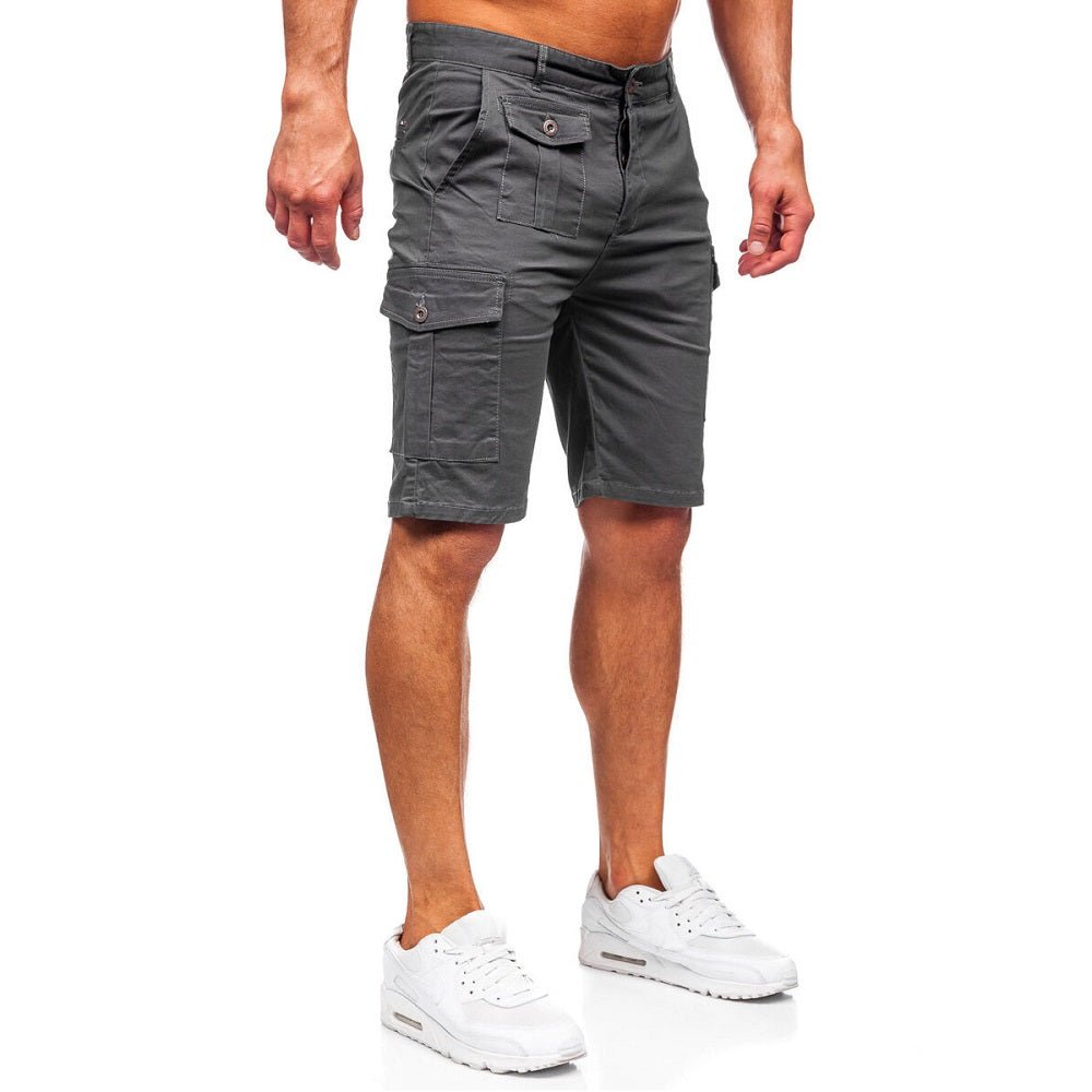 Grafitgråa cargoshorts - Kortbyxor herr