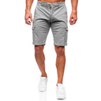 Gråa cargoshorts - Herrkläder framifrån