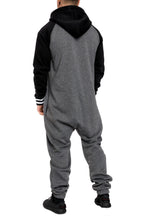 Gråsvart onesies overall - jumpsuit
