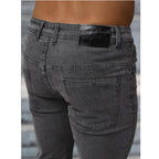 Grafitgrå slim fit herrjeans bakifrån