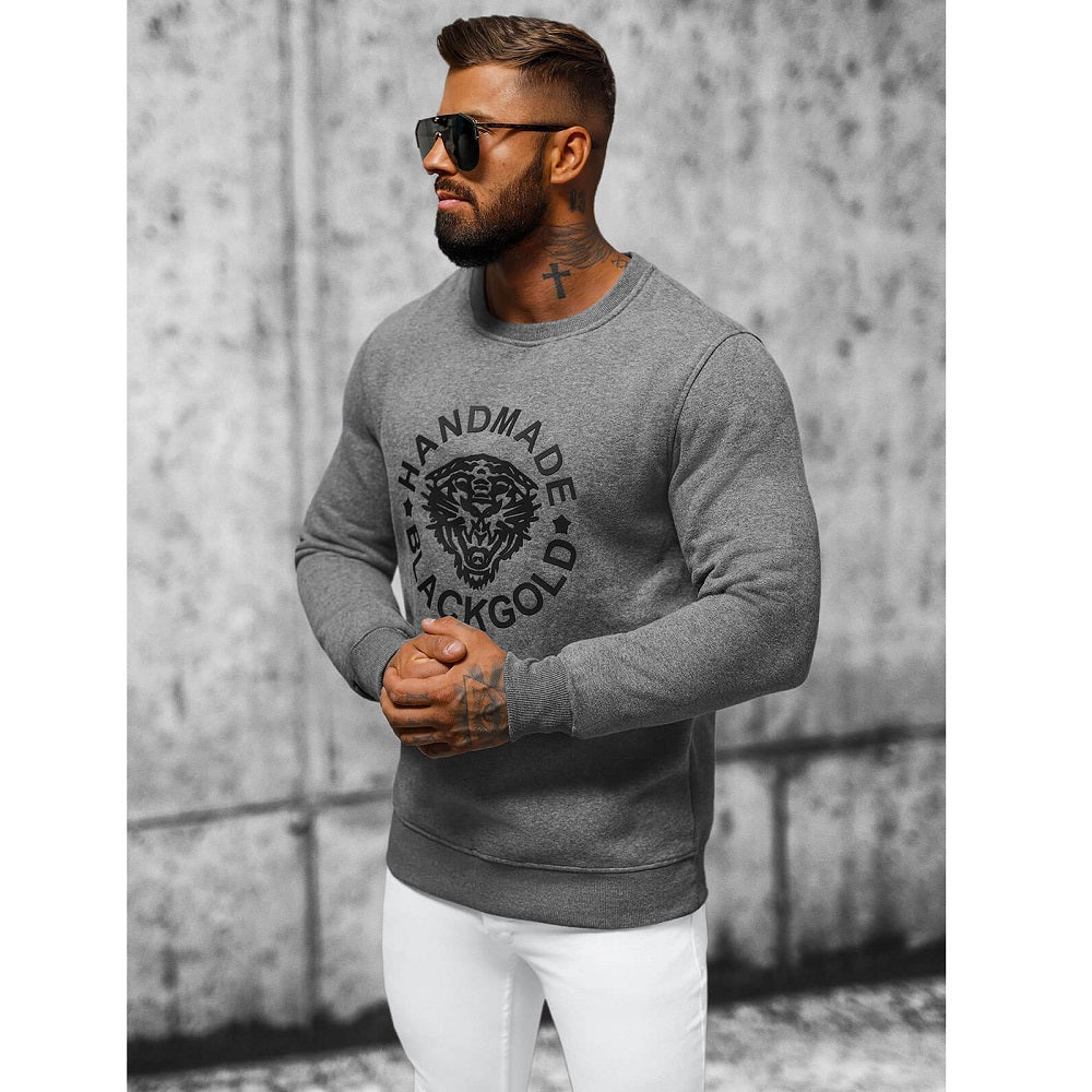 Grafitgrå tröja BlackGold - Sweatshirt sidan