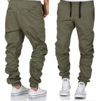Gröna Herr chinos med stretch