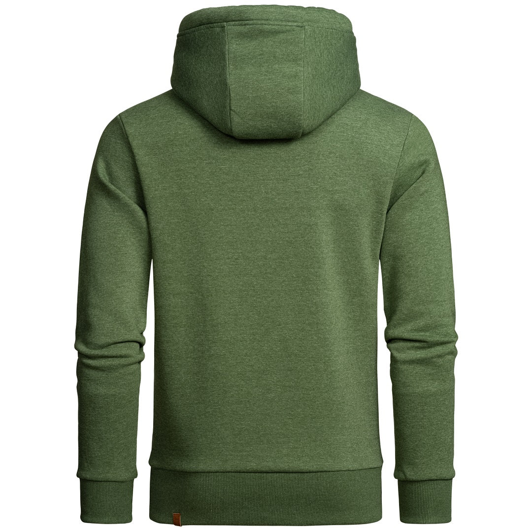 Hoodie Herr - Stilren grön huvtröja