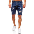 Slim fit jeansshorts - Trendsliten mörkblå