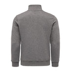 Amaci & Sons mörkgrå half zip sweatshirt herr sedd bakifrån
