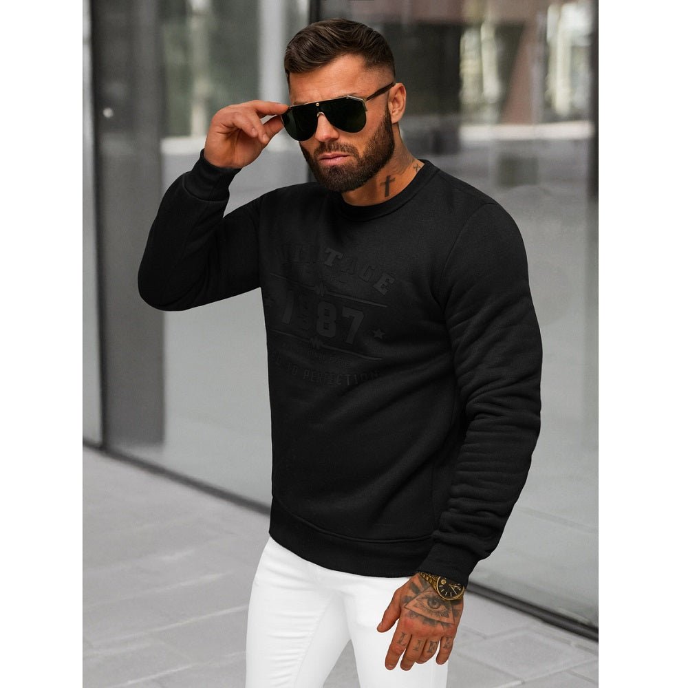 Helsvart herrtröja vintage - Sweatshirt sidan