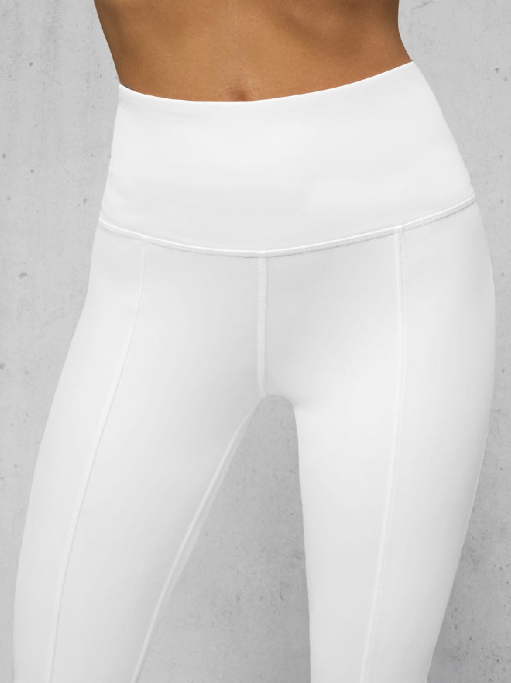 Leggings Utsvängd Modell - Helvita Damleggings zoomad