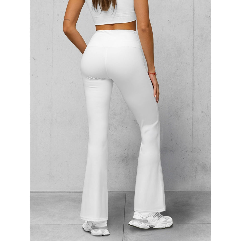 Leggings Utsvängd Modell - Helvita Damleggings bakifrån