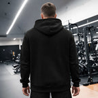 Hoodie Herr - svart herrtröja icon bakifrån