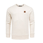 Beige melange sweatshirt herr