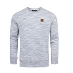 Herr sweatshirt i blå melange
