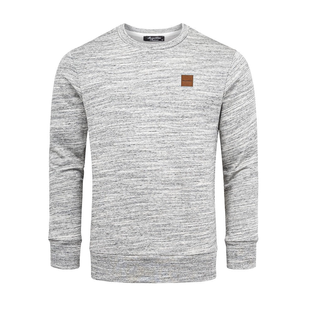 Grå melange sweatshirt - Herrtröja