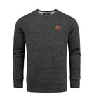 Svart melange sweatshirt herr