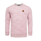 Vinröd melange herrtröja - Sweatshirt