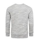 Sweatshirts melange färgade herrtröjor i fler färgval grå bakifrån