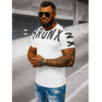 Vit kortärmad tröja - T-shirt Bronx sida