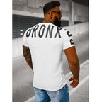 Vit kortärmad tröja - T-shirt Bronx bakifrån