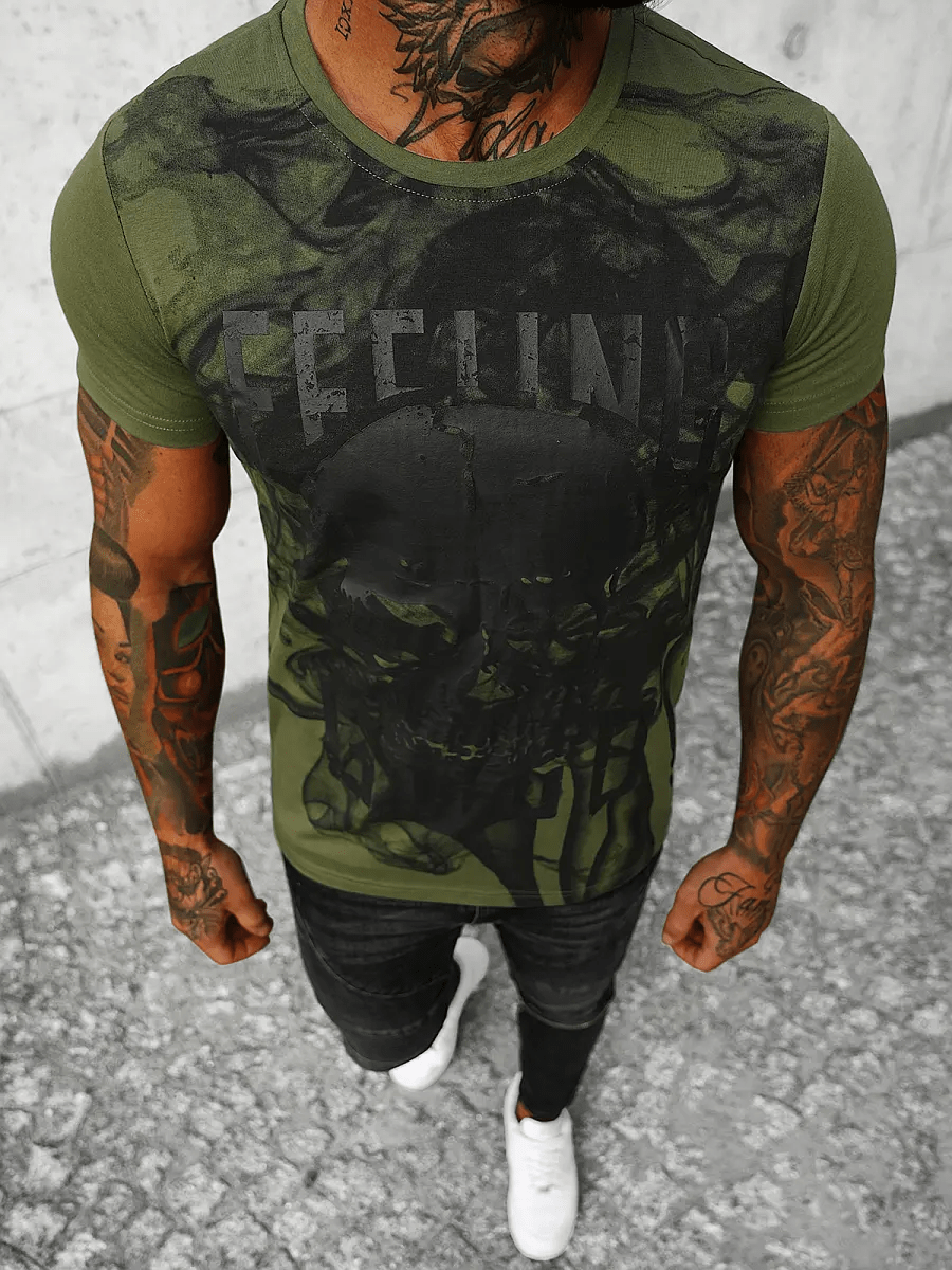 Herr T-shirts - Printed front - 4 olika färger - Utförsäljning