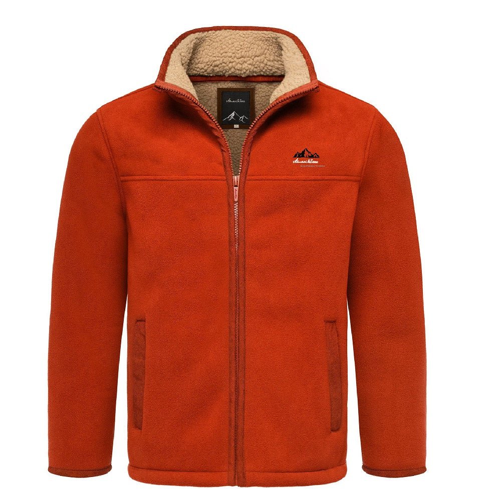 Vinterjacka röd - Herrjacka Fleece