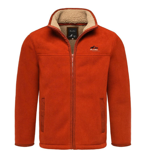 Vinterjacka röd - Herrjacka Fleece
