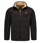 Svart herrjacka fleece - Vinterjacka