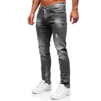 Jeans med målarstänk - Slitna herrjeans