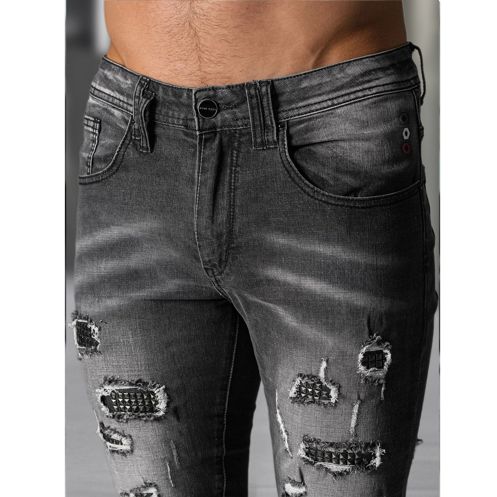 Herrjeans slim fit svarta jeans zoom