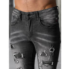 Herrjeans slim fit svarta jeans zoom