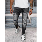 Slim Fit Jeans - Svarta Herrjeans framifrån