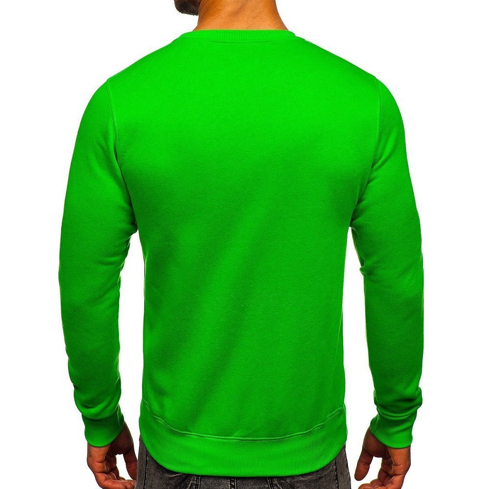 Grön sweatshirt - herrtröja bakifrån