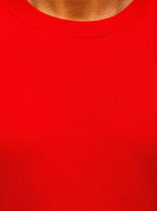 Röd sweatshirt - herrtröja zoomad