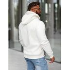 Vit Hoodie Chicago - Luvtröja Herr bakifrån