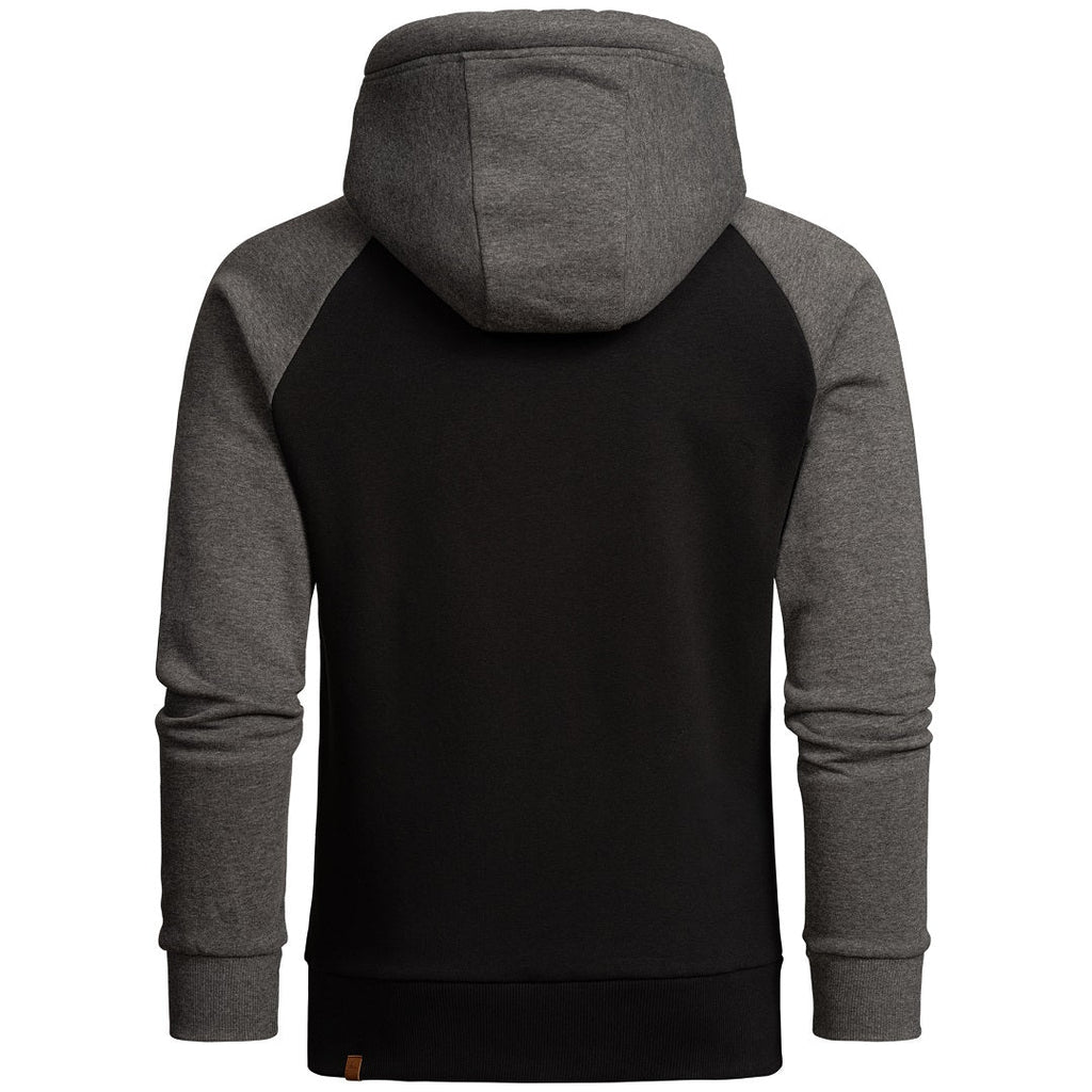 Amaci & sons svart hoodie bakifrån