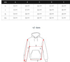 Hoodie herr storlekstabell