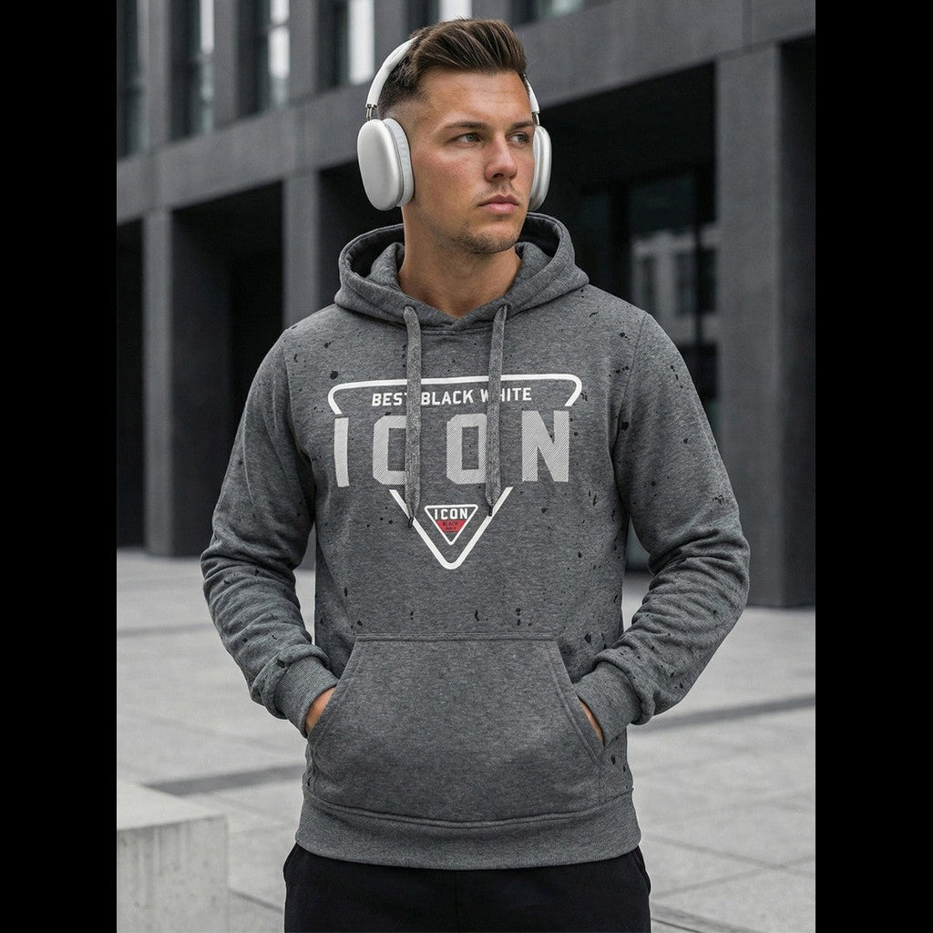 Grafitgrå hoodie icon - Herrtröja