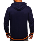Hoodie Herr - Navyblå herrtröja med luva